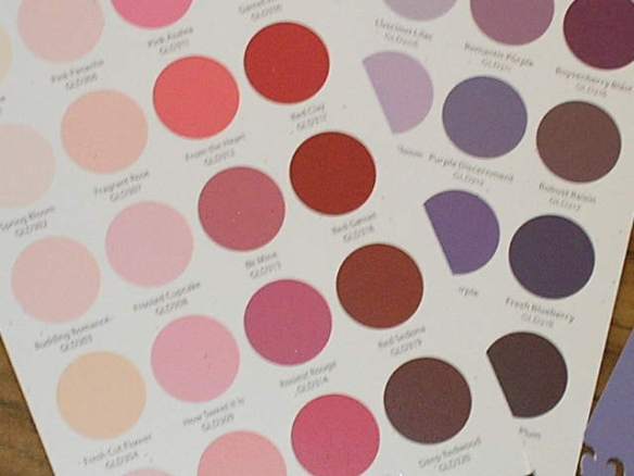 Paint color range cards.  Use the colors seperately or cut shapes across two colors for a fun look