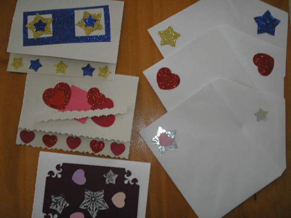 Don't forget to decorate and make matching envelopes
